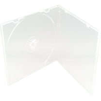 Maxtek 5.2mm Durable CD Case, Slim Single Clear PP Poly Plastic Cases, 50 Pack.
