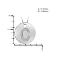 thumbnail image 4 of JewelersClub Accent White Diamond Initial Letter Pendant for Women | Customizable .925 Sterling Silver C Alphabet Monogram Necklaces for Girls |Capital Letters | Personalized Jewelry Gift for Her, 4 of 4