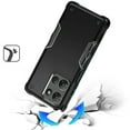thumbnail image 3 of For Motorola Moto G Stylus 5G 2025 XT2517 Slim Shockproof Hybrid Cover Cellphone Case + Tempered Glass - Exquisite Black, 3 of 5