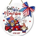 thumbnail image 4 of Pretxorve Independence Day Decorations Day Wooden Hangers Hotel Home Door Hangers Hangers, 4 of 6