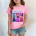 thumbnail image 2 of K pop Demon Chandail pour Filles, T-Shirt Graphique Mignon avec Dessin Animé, T-Shirt Tendance et Drôle, Chandail pour Enfants, Hauts Roses, Manches Courtes, Col Ras du Cou, 2 of 4