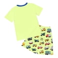 thumbnail image 5 of Leey-World Toddler Boy Clothes Cartoon Cotton Summer Short Sleeve T-Shirt and Shorts Kids Outfit Set 2-7 Year Boys Size 6-7 Casual Outfit Sets(Light Green,9-10 Years), 5 of 5