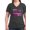 Charcoal, variant on CafePress - Scrapbooking Paper - Women's V-Neck Dark T-Shirt