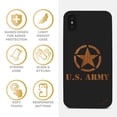 thumbnail image 4 of Case Yard Wooden Case for iPhone-XS-Max Soft TPU Silicone cover Slim Fit Shockproof Wood Protective Phone Cover for Girls Boys Men and Women Supports Wireless Charging US Army Logo Design, 4 of 7