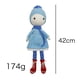 thumbnail image 2 of Muñeca de peluche tejida con forma de conejo azul, 42 cm, 2 of 2