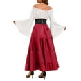 thumbnail image 3 of Vintage Dress for Women Attire Court Stage Performance Party Occasions Plus Size Elaborate Attire Red Cloak, 3 of 5