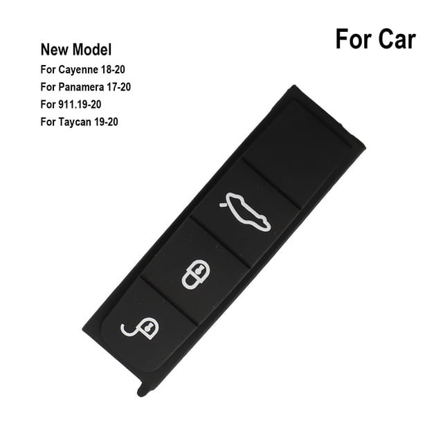PU Key Shell Button Pad Replacement For Panamera For Cayenne 2018-2020 For 911 For Taycan 2019-2020 Rubber Key Shell Button Pad
