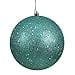 thumbnail image 3 of Vickerman 8" Teal Sequin Finish Ball Ornament., 3 of 3