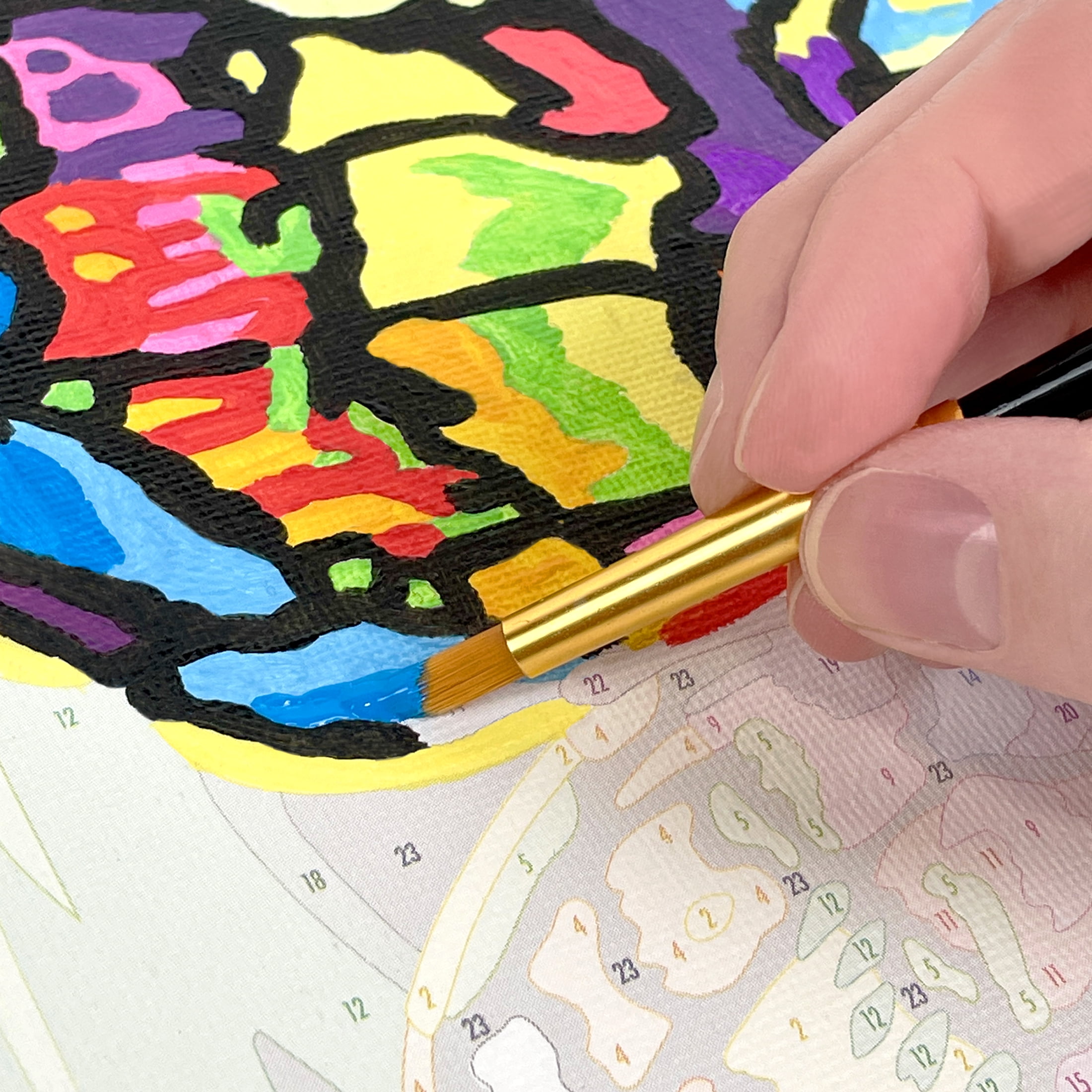 ArtSkills Majestic Butterfly Paint by Number Art Kit for Adults, 20" x 15" Stretched Canvas, Unisex Wall Art