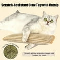thumbnail image 4 of Natural Sisal Catnip Kicker Pillow, Interactive Dental Chew Toy with Organic 8000mg Herbal Blend for Indoor Scratching, Teething & Play, 4 of 7