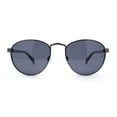 thumbnail image 2 of Polarized Retro Hipster Round Metal Rim Normcore Sunglasses Gunmetal - Black, 2 of 4