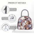 thumbnail image 4 of Easygdp Sea Shells Bolsa de Almuerzo Insulada Grande, Forro de Aluminio, Diseño Espacioso, a Prueba de Fugas, Ideal para Trabajo, Picnics, Viajes y Actividades al Aire Libre, 4 of 6