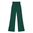 thumbnail image 4 of Rotm Pants for Girls Girls Flare Leggings High Waisted Bootcut Yoga Dance Flared Pants Dark Green,5-6 Years, 4 of 6