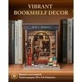 thumbnail image 2 of Kit de biblioteca para casa de muñecas en miniatura, lindo y divertido, Nook Jack's, 2 of 7
