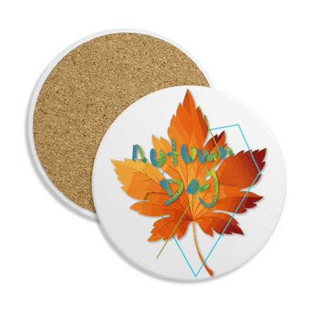 

autumn landscape depressed coaster cup mug tabletop protection absorbent stone