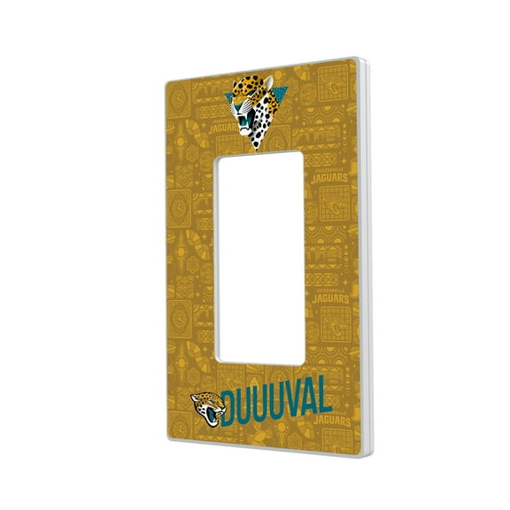 Jacksonville Jaguars 2024 Illustrated Limited Edition Single Rocker Light Switch Plate