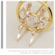 thumbnail image 4 of Greenadscape 2Ud Fashionable Golden Crystal Hair Clips Floral Design for Thick Hair and Special Occasions, 4 of 8
