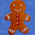 thumbnail image 2 of CafePress - Gingerbread Man_Tr - Cute Infant Baby Football Bodysuit, 2 of 3