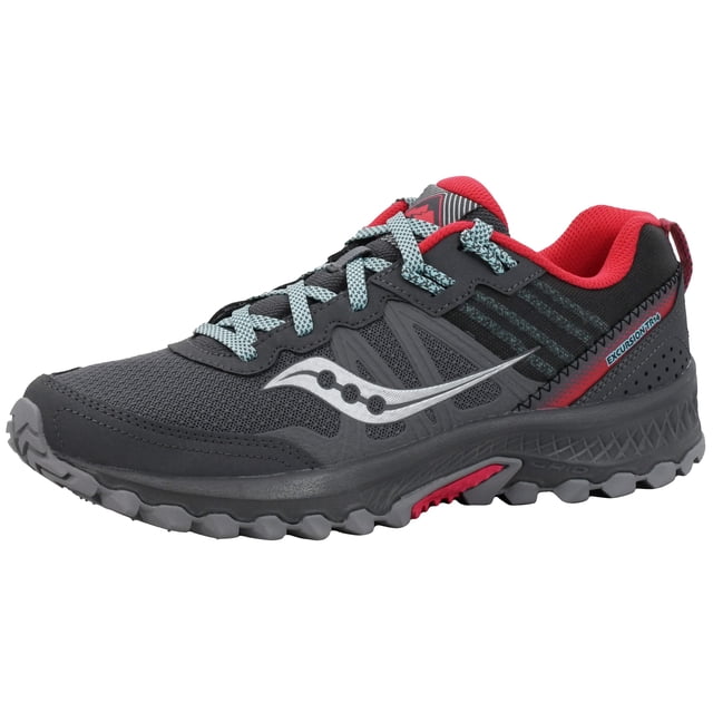 Zapatillas Saucony Excursion TR14 para Mujer Running Gris Oscuro Rosa 8.5