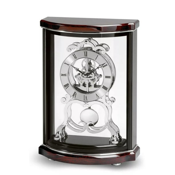 Bulova Wentworth B2025 Reloj de Mesa Color Negro y Caoba Walmart en linea