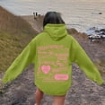 thumbnail image 6 of Womens Graphic Hoodies Cute Bow Print Long Sleeve Pullover Hoodie Unisex Oversized Y36K Preppy School Sweatshirt, 6 of 7