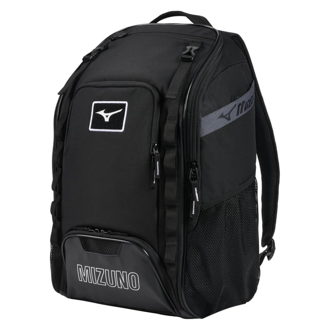 Mochila Mizuno Organizer 26 para béisbol y sóftbol, negra