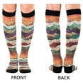 thumbnail image 4 of FORMRS Womens Knee High Socks Casual Long Thick Travel Daily Wear, 2 Pairs, Artistic Desert Waves, 4 of 6