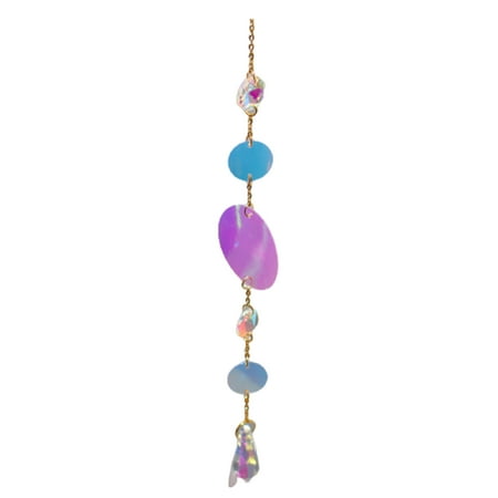 

ruhuadgb Faux Crystal Pendant Nice-looking Sun Catcher Light Decoration Handmade Hanging Pendant Stable Durable for Yard