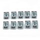 thumbnail image 2 of Steel Body Panel Clips Manganese Strengthen Link Between Products Bumper Fixing Use Silver 100Pcs, 2 of 2