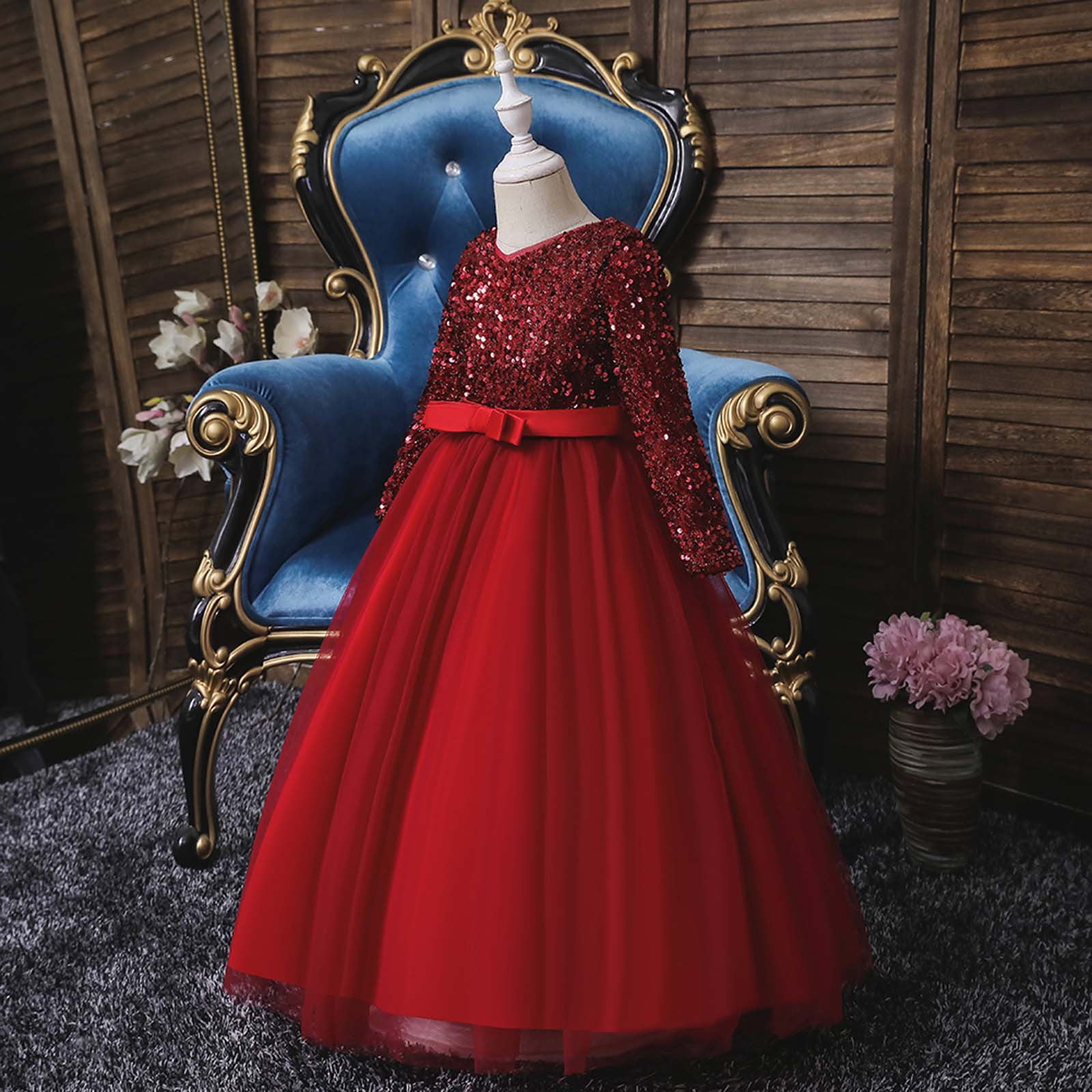 Girls Ball Gown, Red Valentines Toddler Gown, Flower Girl Dress,  Photography Dress, Girls Pageant Dress, One Shoulder Gown, Princess Dress -  Etsy | Red flower girl dresses, Red princess dress, Girls ball gown
