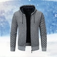 thumbnail image 2 of Mens Pullover Sweater Quarter Zip Patchwork Shirts Soft Comfy Dailywear Winter Clothes with Pockets, Light Gray, Size XXXL, 2 of 6