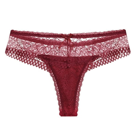 

Ykohkofe Women Sexy Lace Ladies Panties Thong Lace Lace Panties Underwear