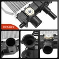 thumbnail image 6 of A-Premium Engine Coolant Radiator Assembly with Transmission Oil Cooler Compatible with Ford Escort 1998-2003, Automatic Transmission, Replace# F8C68005AG, F8C68005AH, 6 of 9