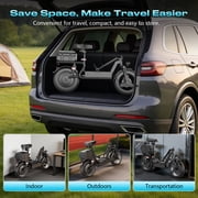 1000W Peak Motor Electric Scooter for Adults, 25MPH Top Speed, 35 Miles Max Range, 48V 15Ah Battery, E Scooter with Seat, Dual Suspension, 14 Foldable E-Scooter with Rear Box for Cargo
