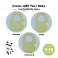 thumbnail image 4 of Paquete de 8 Baberos Orgánicos para Bebés KeaBabies de Algodón Suave para Recién Nacidos, 4 of 9