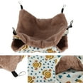 thumbnail image 3 of Double Layer Hammock With Polyester And Soft  Fur Lining For Small Pets Ideal Rest And Play Bed For Mice, Hamsters, Guinea Pigs, 3 of 8