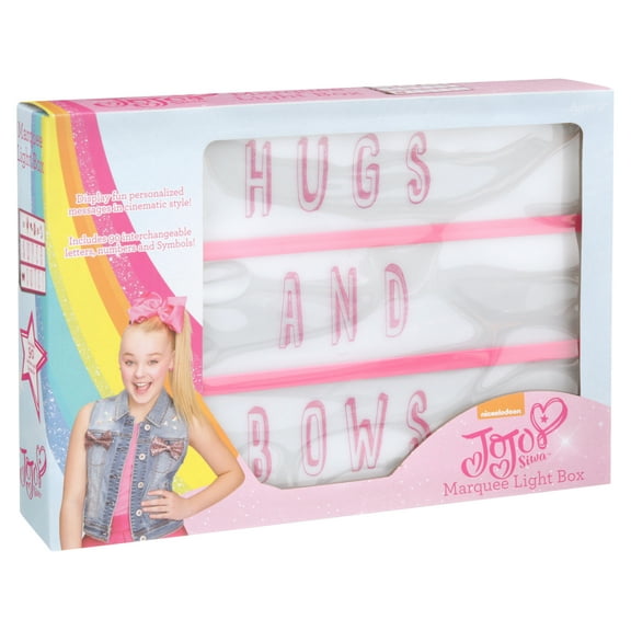Nickelodeon JoJo Siwa Kids Room Message Light Up Board, Plastic