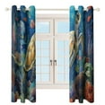thumbnail image 3 of Ocean World Turtle Modern Window for Living Room Curtains for Child Bedroom Kitchen Decor Blinds Drapes, 3 of 7