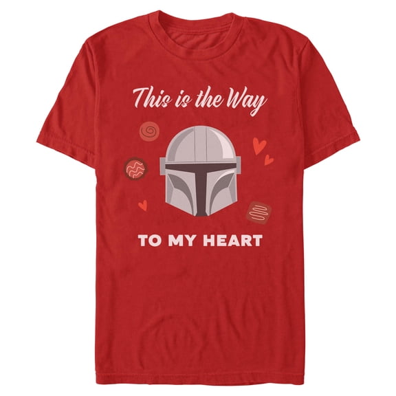 Mens Star Wars: The Mandalorian This Is The Way To My Heart T Shirt