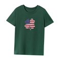 thumbnail image 3 of Camiseta para mujer, cómoda camiseta de verano con cuello redondo para acampar, desplazarse, uso diario XL, 3 of 7