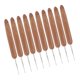 thumbnail image 4 of Ganchos de ganchillo, mango de bambú, agujas de coser, herramientas de bordado, una sola cabeza, 0,5 mm 10 Piezas Methold HA006418-01, 4 of 6