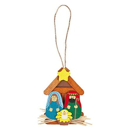 Download Fun Express Nativity Ornament Craft Kit For Christmas Craft Kits Ornament Craft Kits Non Foam Christmas 12 Pieces Walmart Canada PSD Mockup Templates