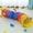 Multicolor, variant on HDUYFYD Cat Tunnel for Indoor Cats Interactive,Rabbit Tunnel Toys,Pet Toys Play Tunnels for Cats Kittens Rabbits Puppies Crinkle Pop Up Rainbow 47" Shape S