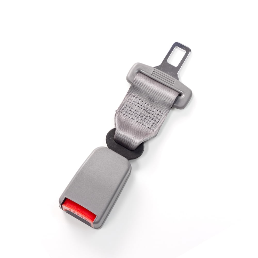 E4 Safety Certified Seat Belt Extension Type S, Gray, 7 Inches from