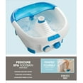 HoMedics Pedicure Heated Foot Spa Bubble Foot Massager