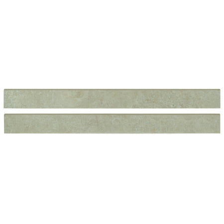MSI Living style Pearl 2 In. X 24 In. Glazed Porcelain Bullnose Wall Tile