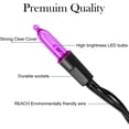 thumbnail image 5 of Morttic 16 ft 50 LED Christmas Lights, Battery Operated Mini String Lights, Waterproof Tree Lights with 8 Lighting Modes, Indoor Outdoor Patio Garden Party Wedding Christmas Decoration, Purple, 5 of 6