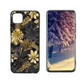 thumbnail image 1 of Black-Gold-Elegant-Glossy-Bling-Glam-Metallic-Tone-And Phone Case, Degined for Boost Mobile Celero 5G Case Men Women, Flexible Silicone Shockproof Case for Boost Mobile Celero 5G, 1 of 1