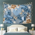 thumbnail image 6 of YFYANG Vintage Blue Tropical Flower Tapestry, Bedroom Dormitory Living Room Decoration Tapestrys Wall Hanging , 80 x 60 in, 6 of 8