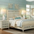 thumbnail image 6 of Partphoner Washed White Touch Control Table Lamp Set of 2, Resin Rustic Farmhouse Bedside Lamps, 6 of 8